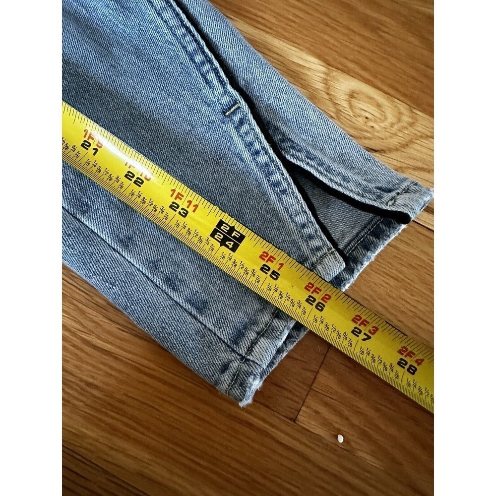 AMO Jeans Size 30/26 Twist Sweet Cheeks Cropped Piping Velvet Stripe Split Hem‍ - Picture 11 of 13